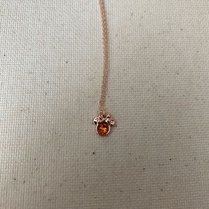 Rose Gold Minnie Mouse Necklace